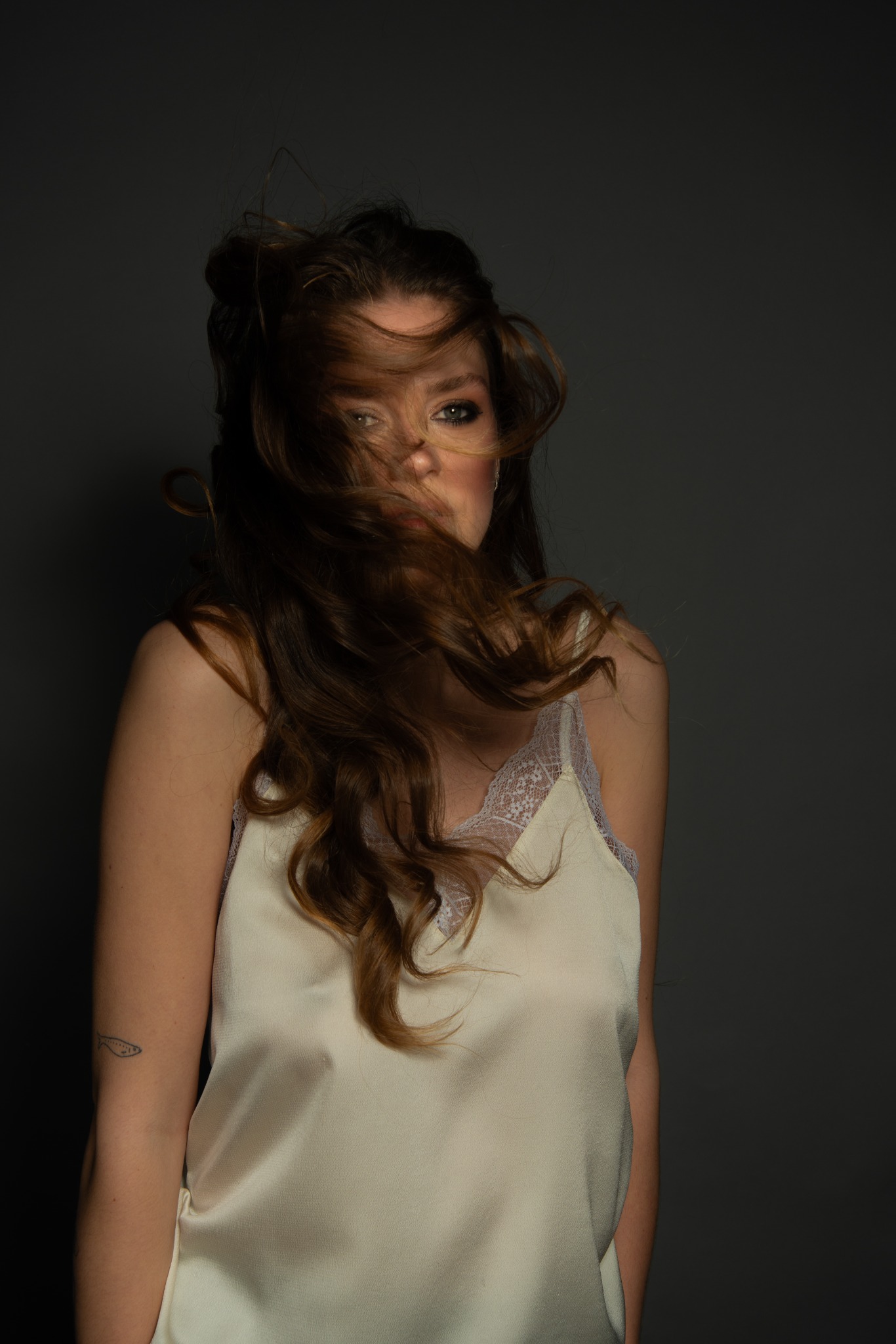 Contemporary colour studio portrait